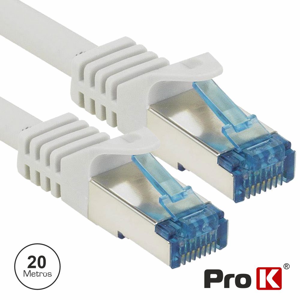 CABO S/FTP CAT6E 20M CINZA PROK