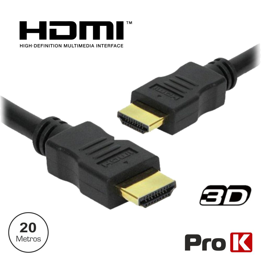 CHDMI20A CABO HDMI MACHO MACHO 1.4 20mts