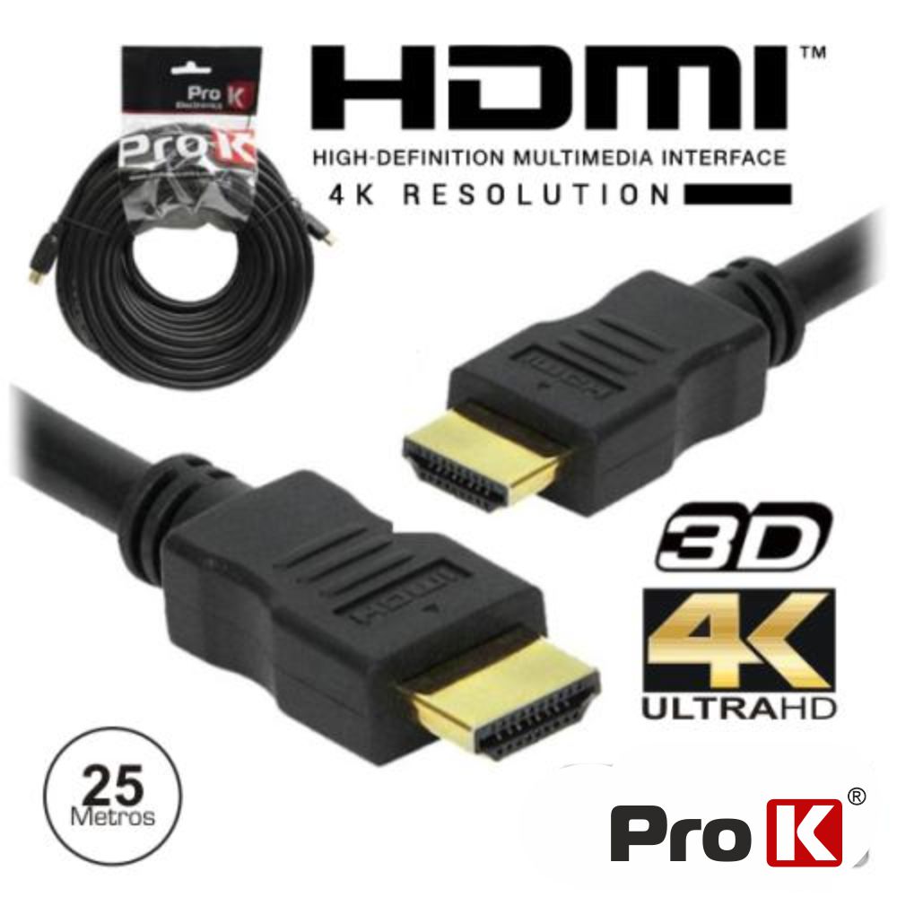 CHDMI25U CABO HDMI MACHO MACHO 2.0 4k, 25mts