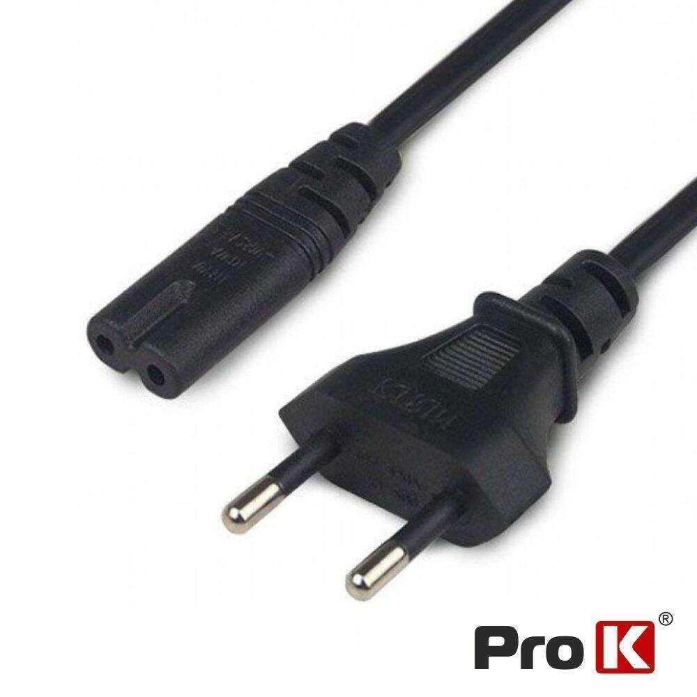 Cabo Alimentação AC Plano / Tipo 8 IEC C7 3m PROK