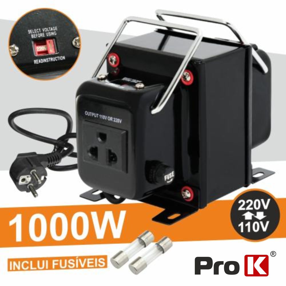 ALIMENTADOR 110V-220V / 220V-110V 1000W PROK