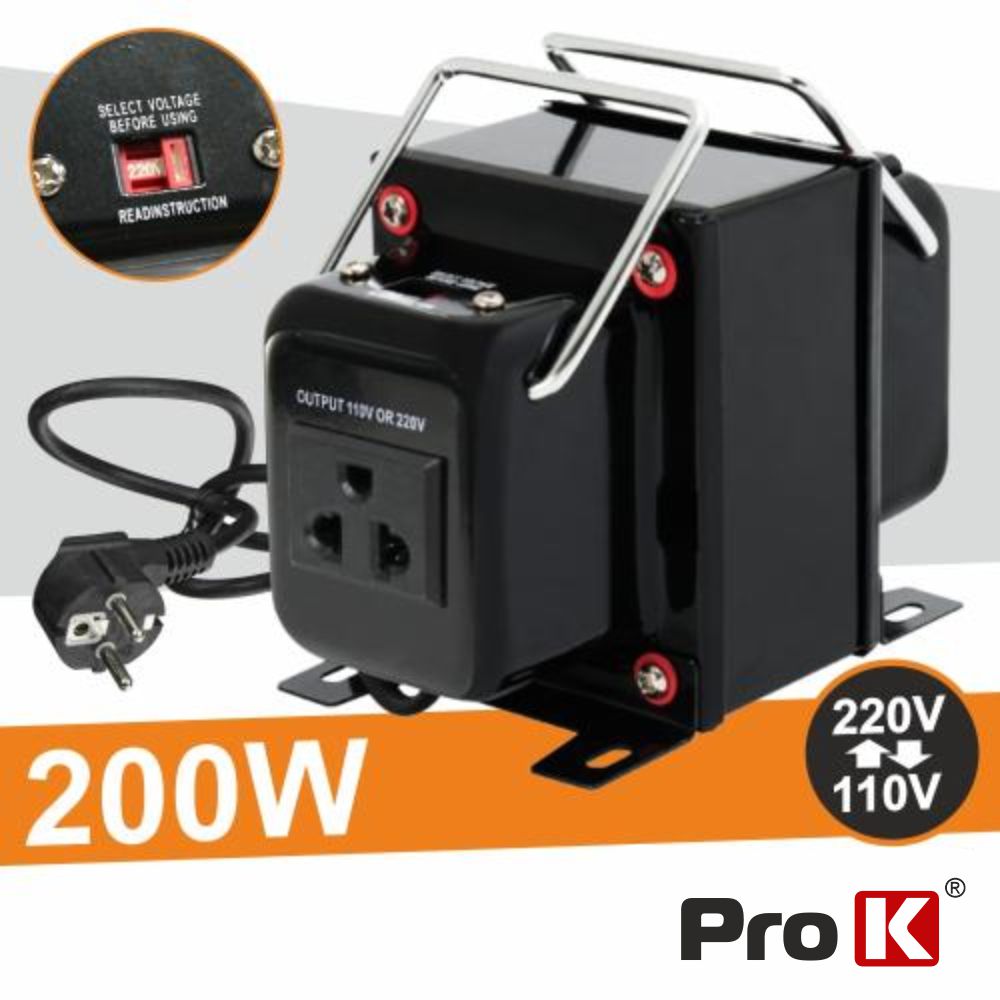 ALIMENTADOR 110V-220V / 220V-110V 200W PROK