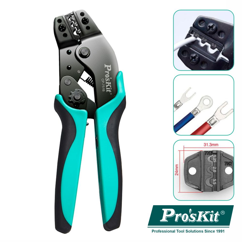 Alicate de Cravar Terminais Não Isolados 190mm PROSKIT