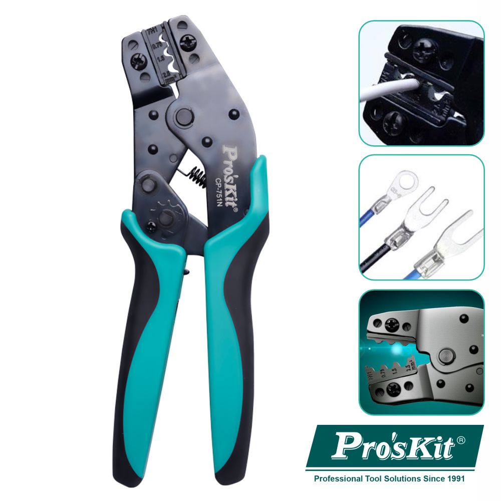Alicate de Cravar Terminais Não Isolados 190mm PROSKIT