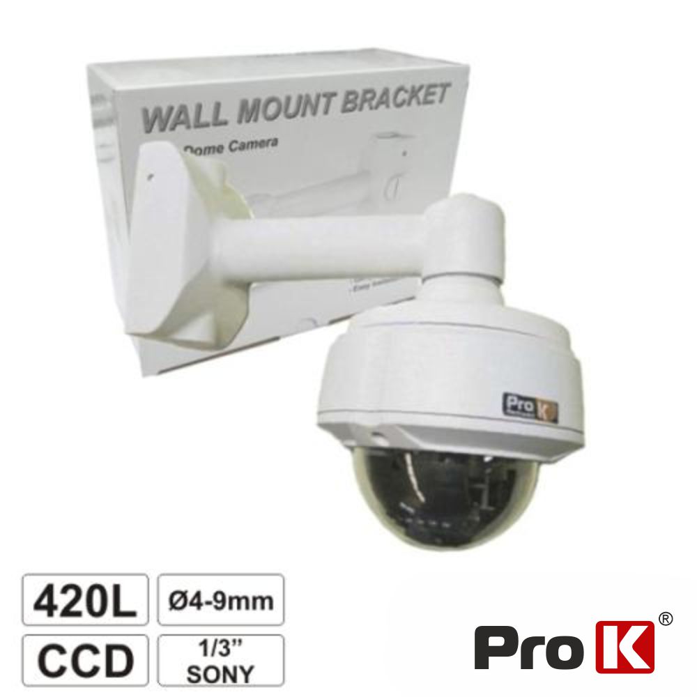 CÂMARA VIGILÂNCIA DOME CCD CORES PTZ 420L 1/3" SONY PROK