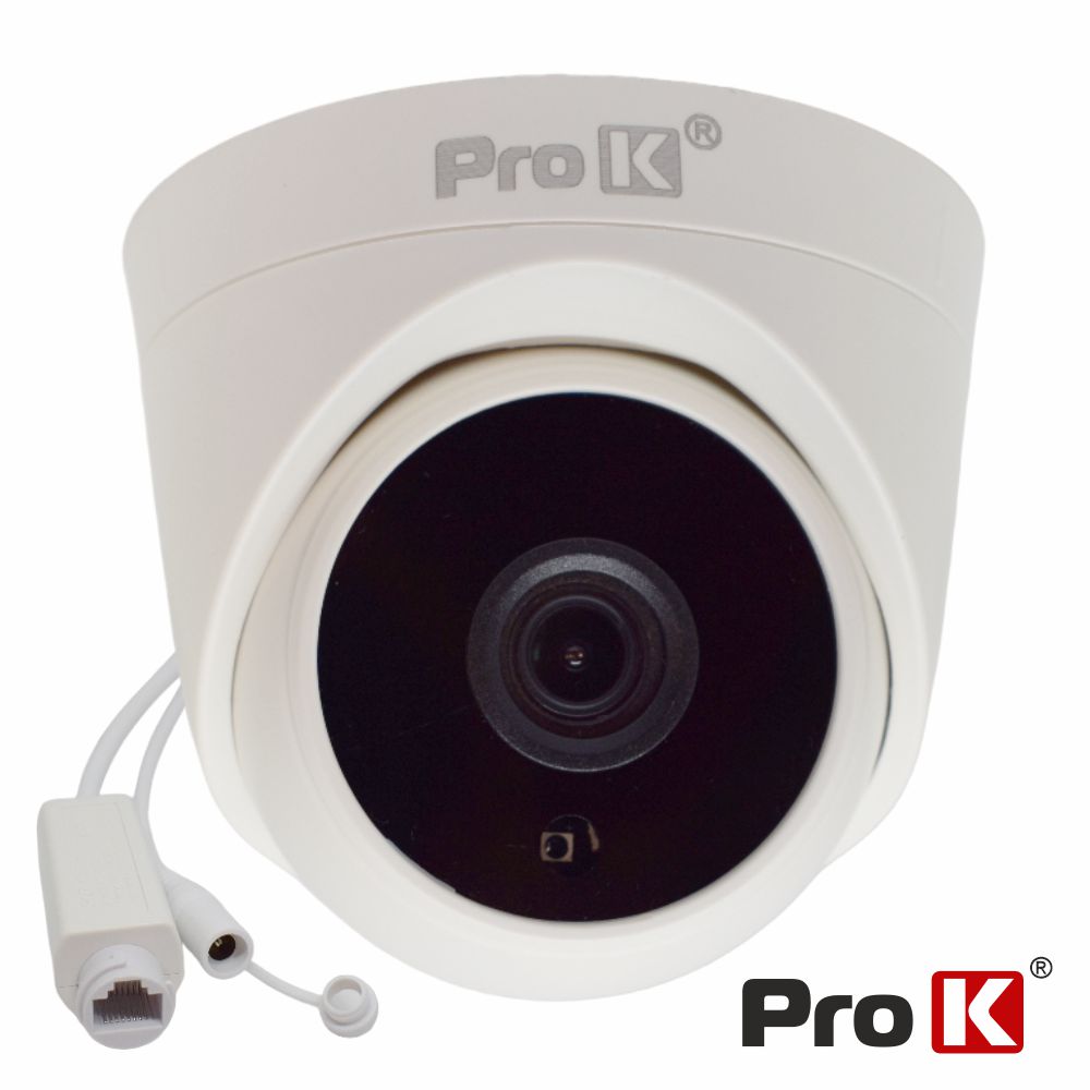 Câmara Vigilância IP DOME H.265 4MP PoE PROK