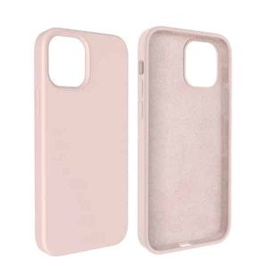Capa Silicone Square Premium iPhone 15 Rosa