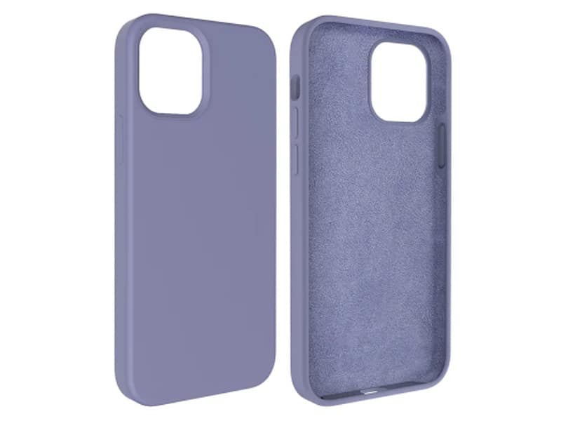Capa Silicone Square Premium iPhone 15 Pro max Roxo