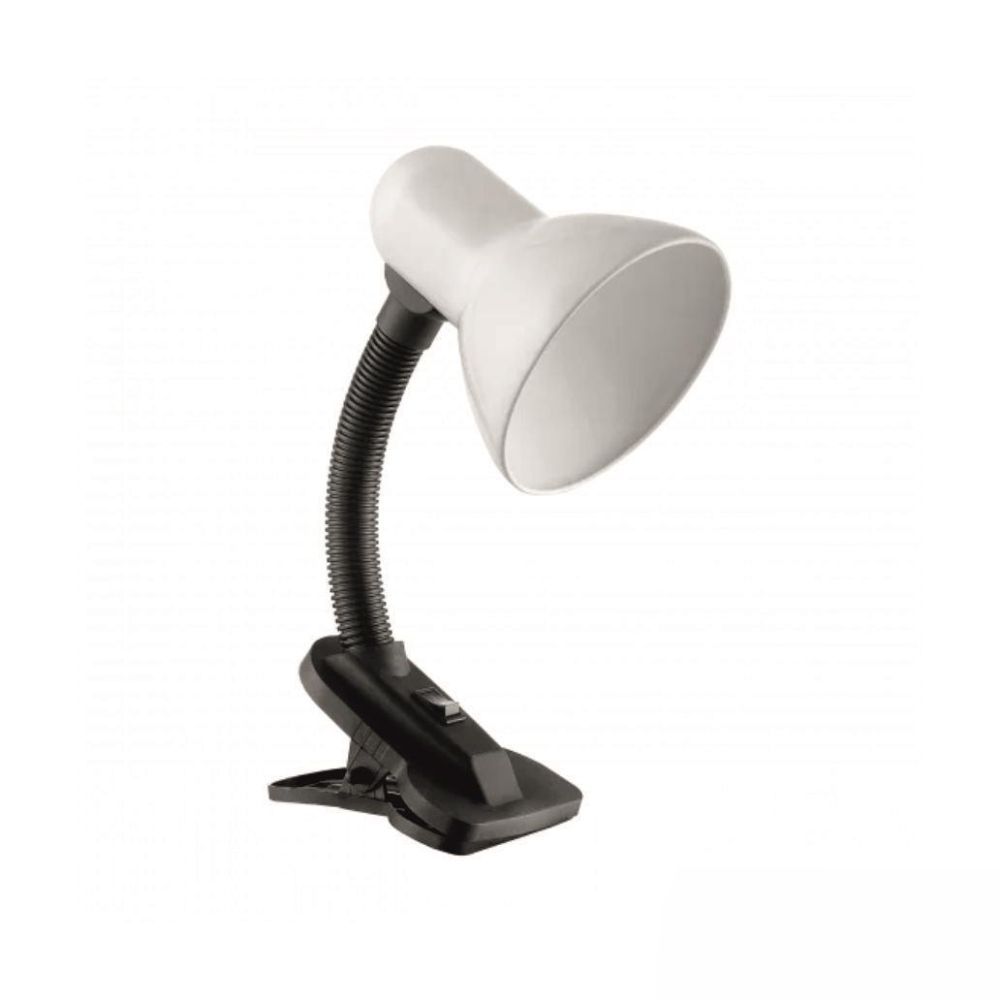 Candeeiro Secretária 1xE27 40W C/ Mola Branco ORNO