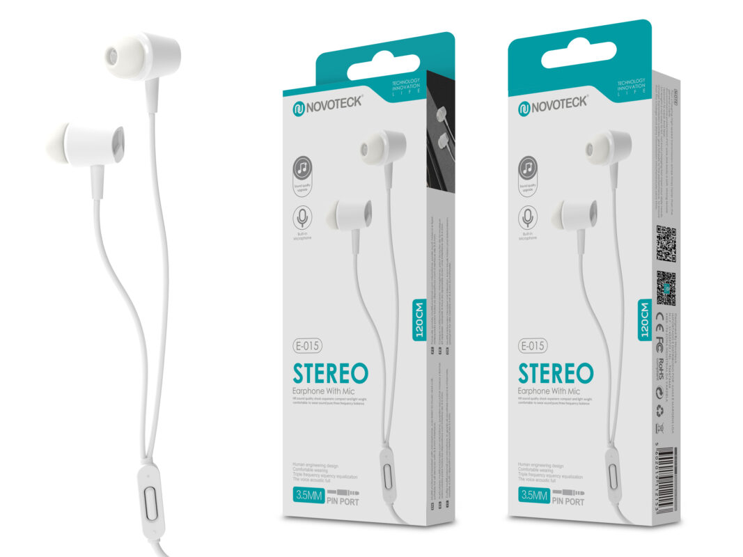 Auriculares Com Micro 120Cm Branco E-015
