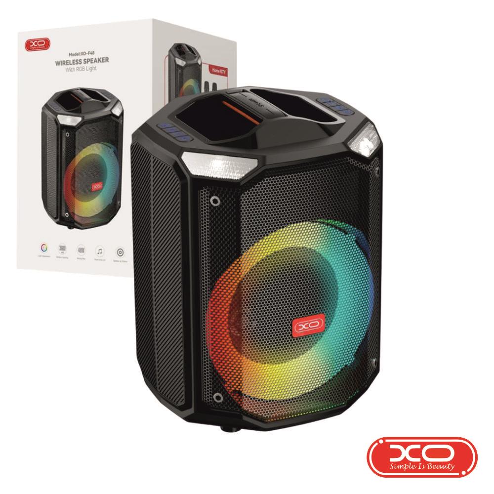 Coluna Amplificada USB/MicroSD/LED RGB/BT/AUX XO