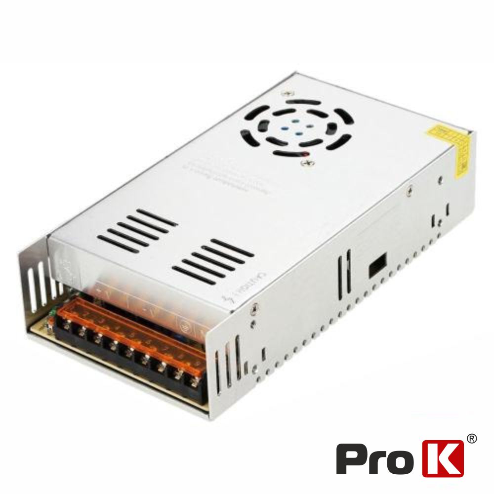 Fonte de Alimentação Industrial 12V 400W 33A PROK