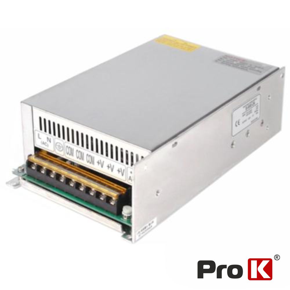 Fonte De Alimentação Industrial 12V 600W 50A PROK