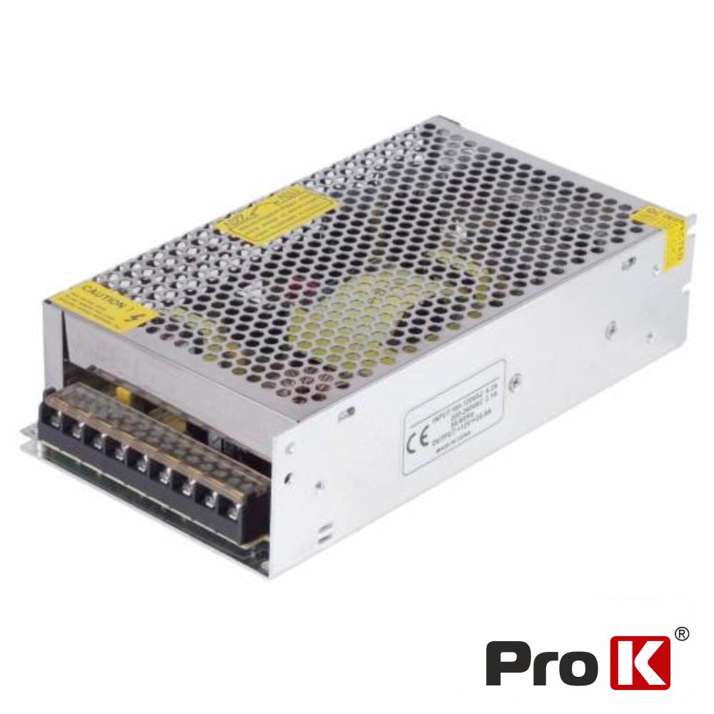 Fonte de Alimentação Industrial 12V 100W 8.3A PROK
