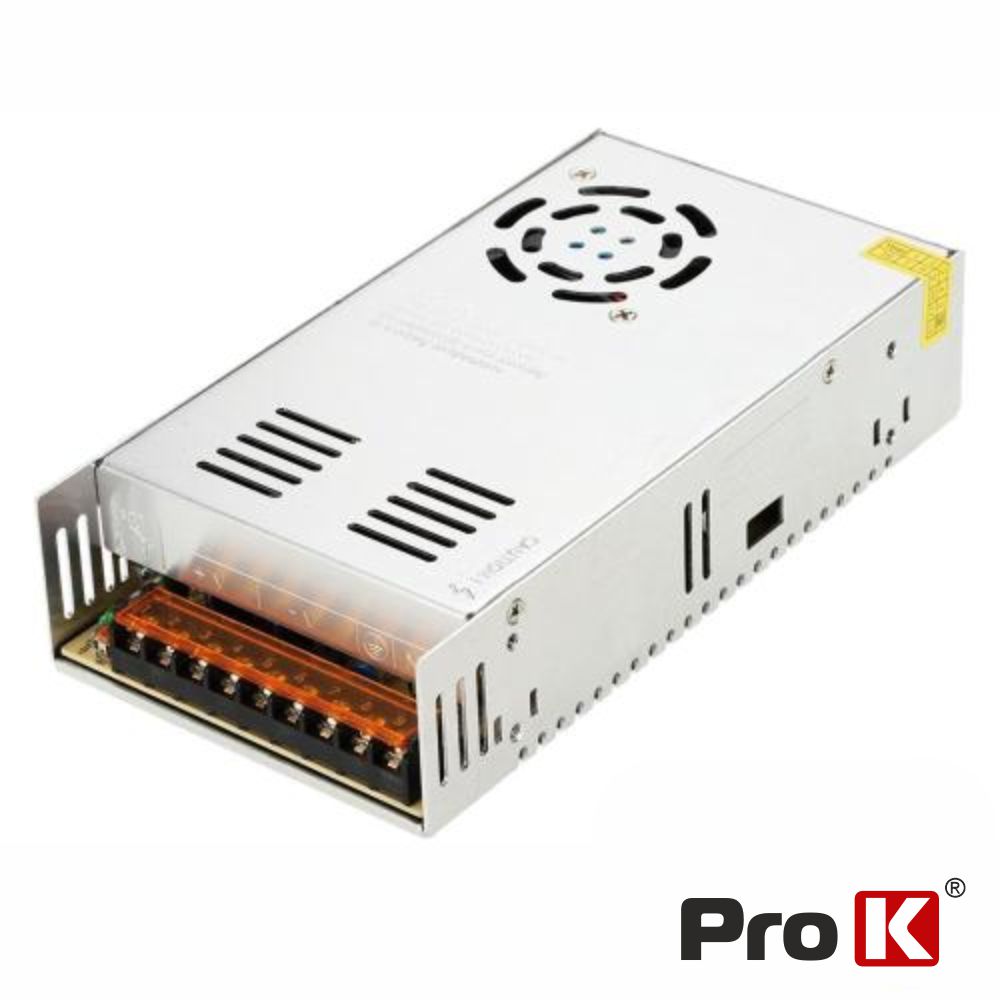 Fonte de Alimentação Industrial 24V 400W 16.5A PROK