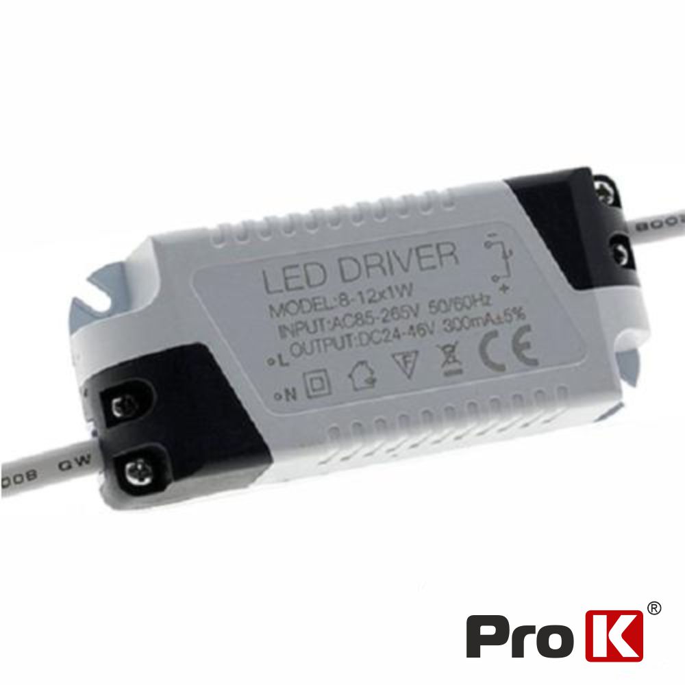 Fonte De Alimentação P/ LED 8-12W 24-46V PROK