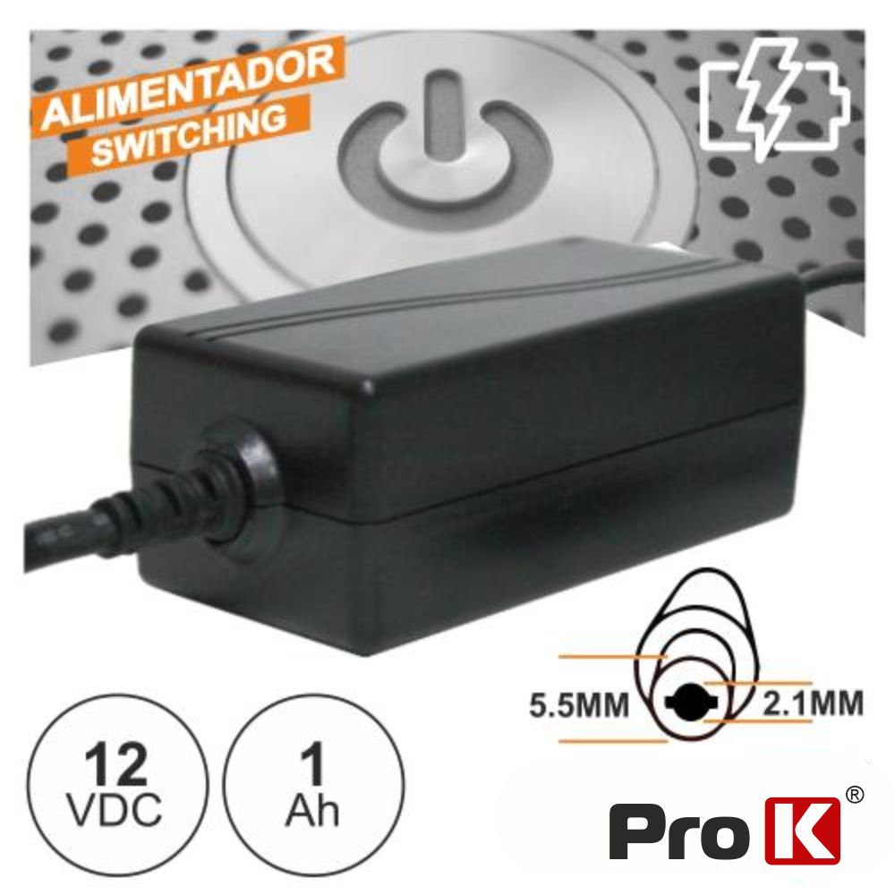 ALIMENTADOR SWITCHING 12V 1A PROK
