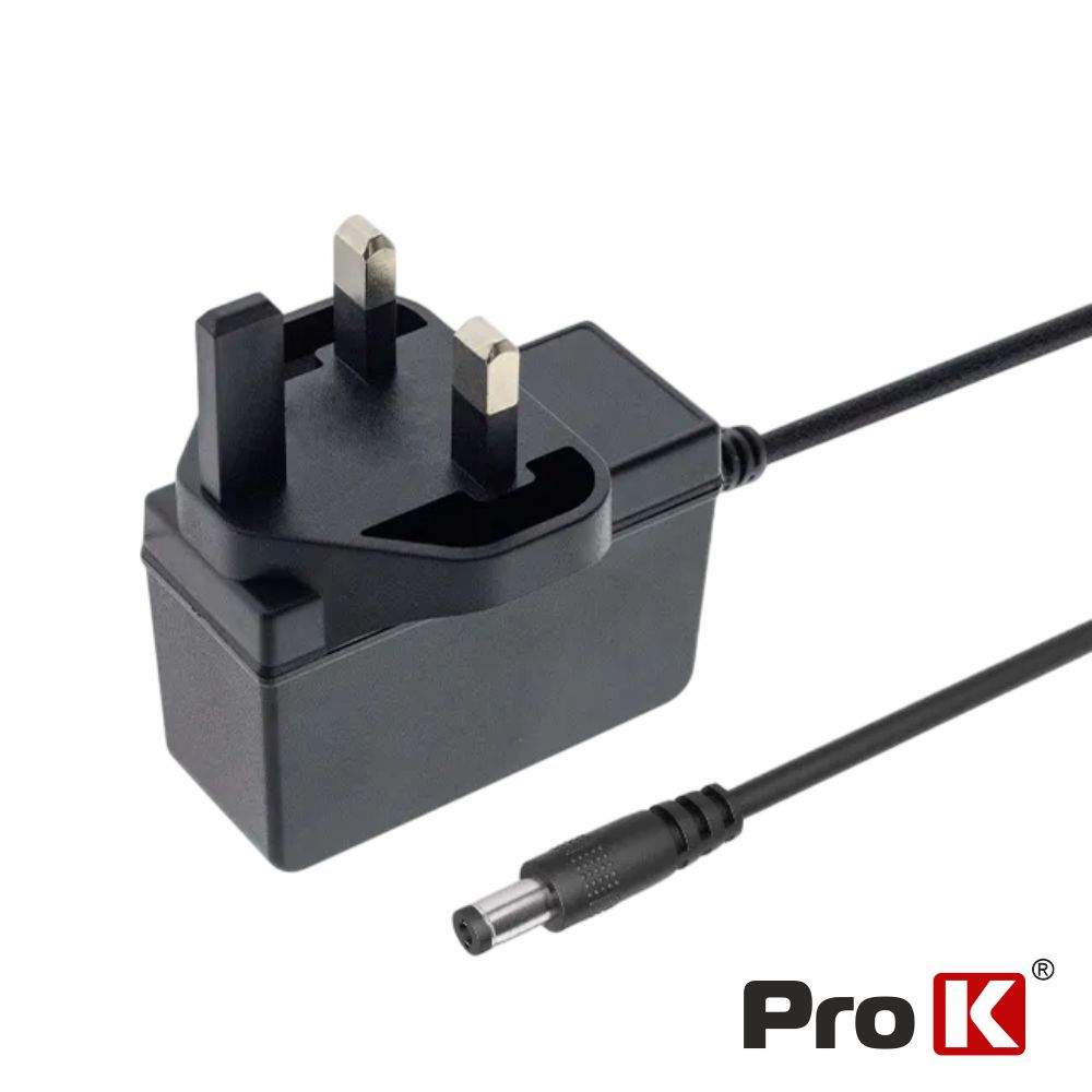 Alimentador Switching C/ Ficha Inglesa 12V 1A PROK