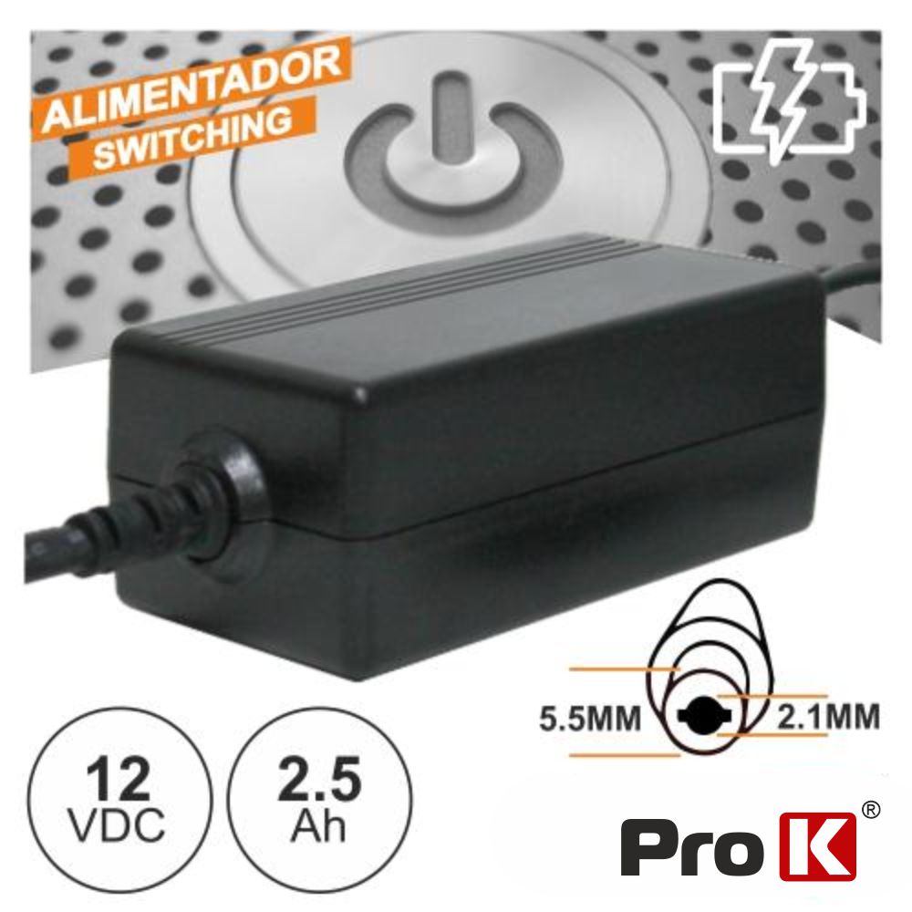 ALIMENTADOR SWITCHING 12V 2.5A PROK