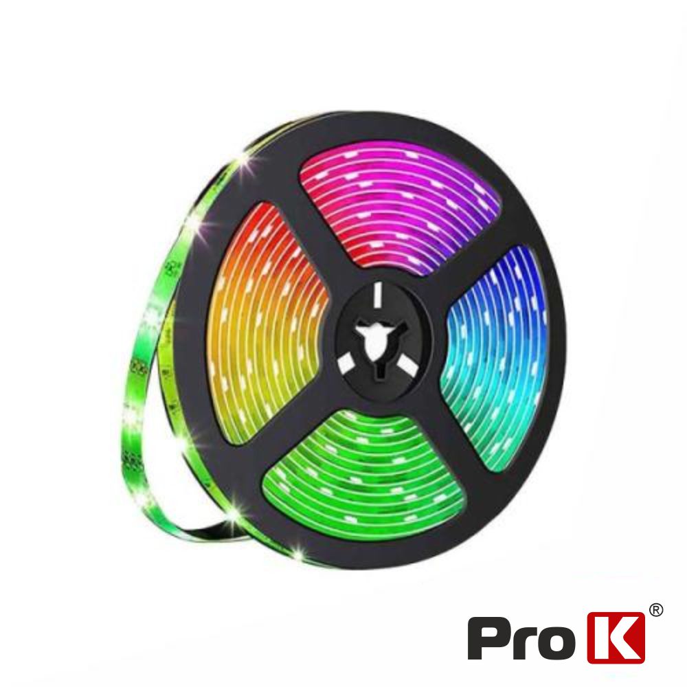 FL32RGB ROLO 5 MTS. FITA 300 LEDS 5050 RGB 12V 14.4W/M IP20 PROK