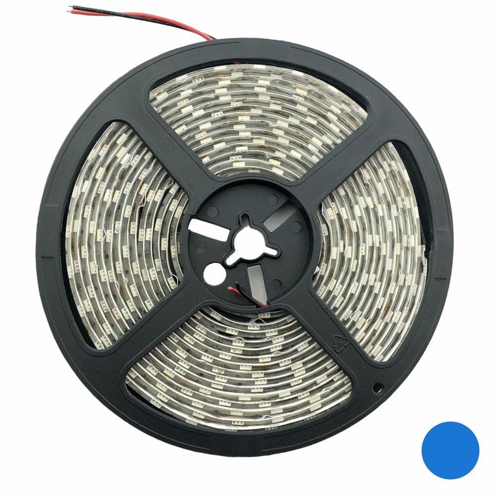 Fita 300 LED 5050 Azul 14.4W/m 12V 3500Lm IP65 5m PROK