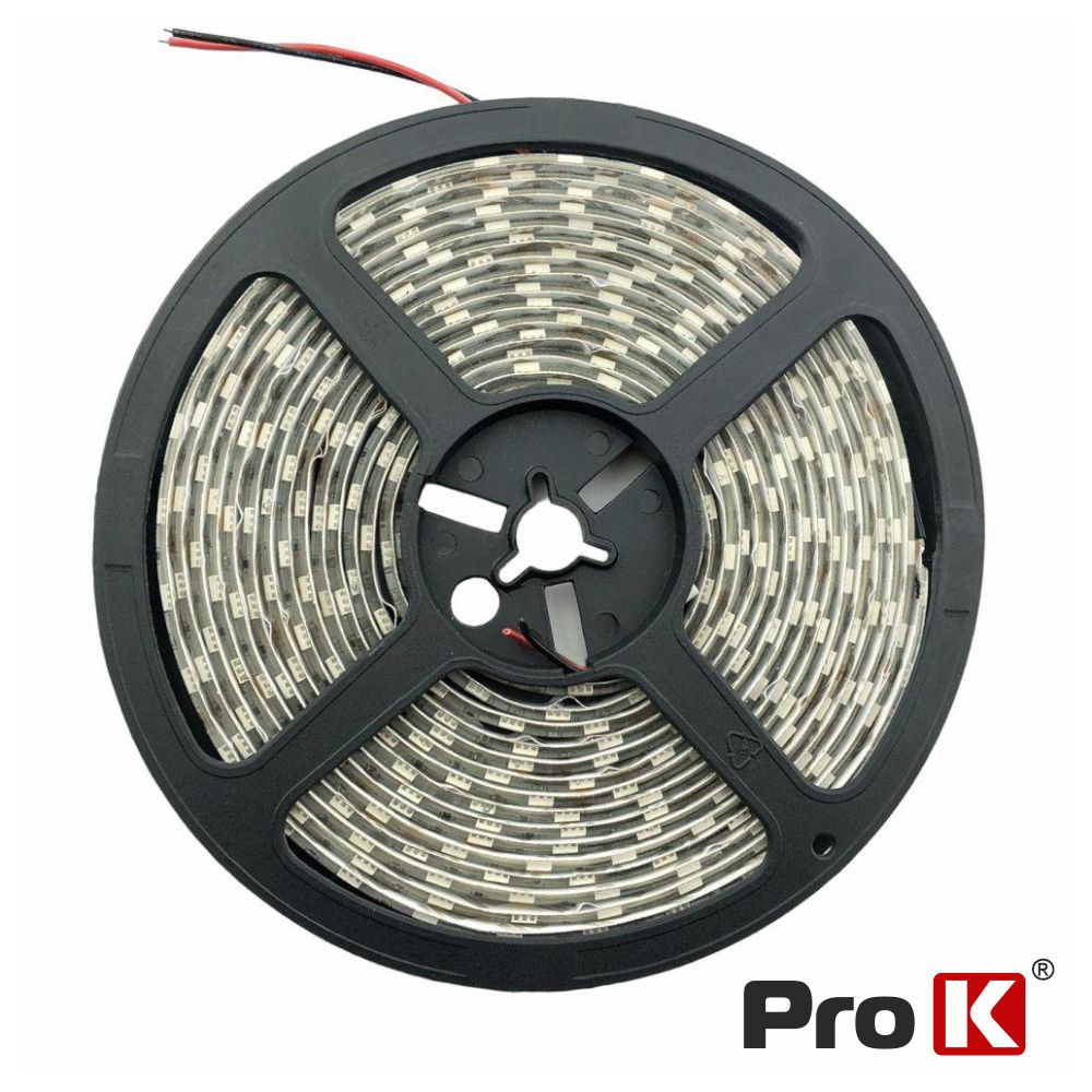 Fita 300 LED 5050 Vermelho 7.2W/m 12V IP65 5m PROK