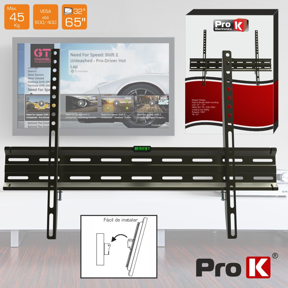 FX711 Suporte Lcd / Led 32~65p. vesa 600/400 max.45kg