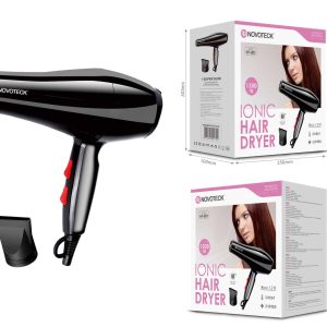 Secador de Cabelo HF-001 - 1300W, Tecnologia Iónica, 3 Níveis de Temperatura, 2 Velocidades