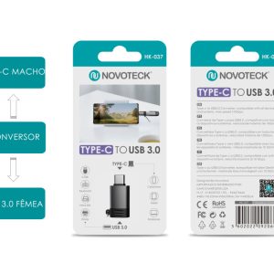 Adaptador NOVOTECK HK-037 de Type-C para USB 3.0