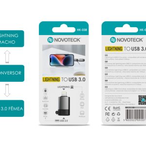 Conversor Lightning Macho - USB 3.0 Femea HK-038
