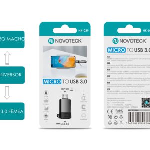 Conversor Micro Macho - USB 3.0 Femea HK-039