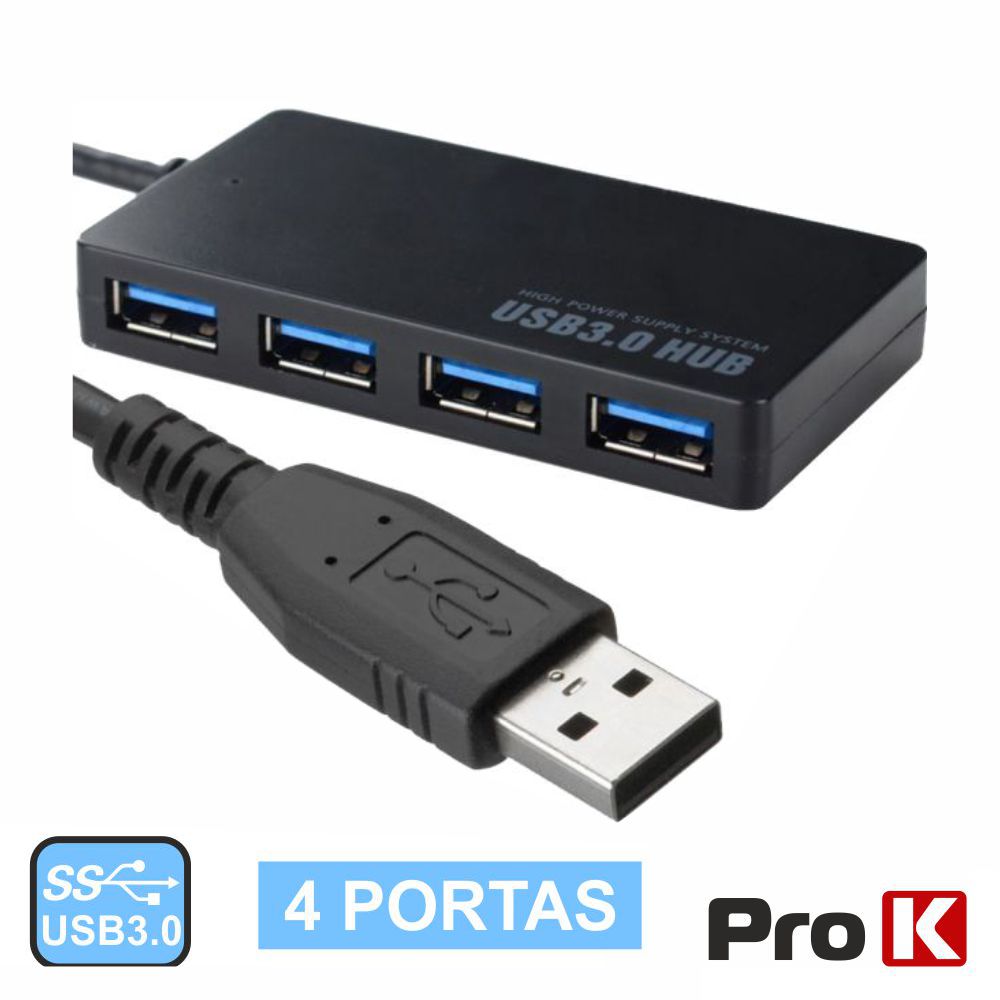 HUBUSB05 HUB USB 3.0 c/ 4 PORTAS