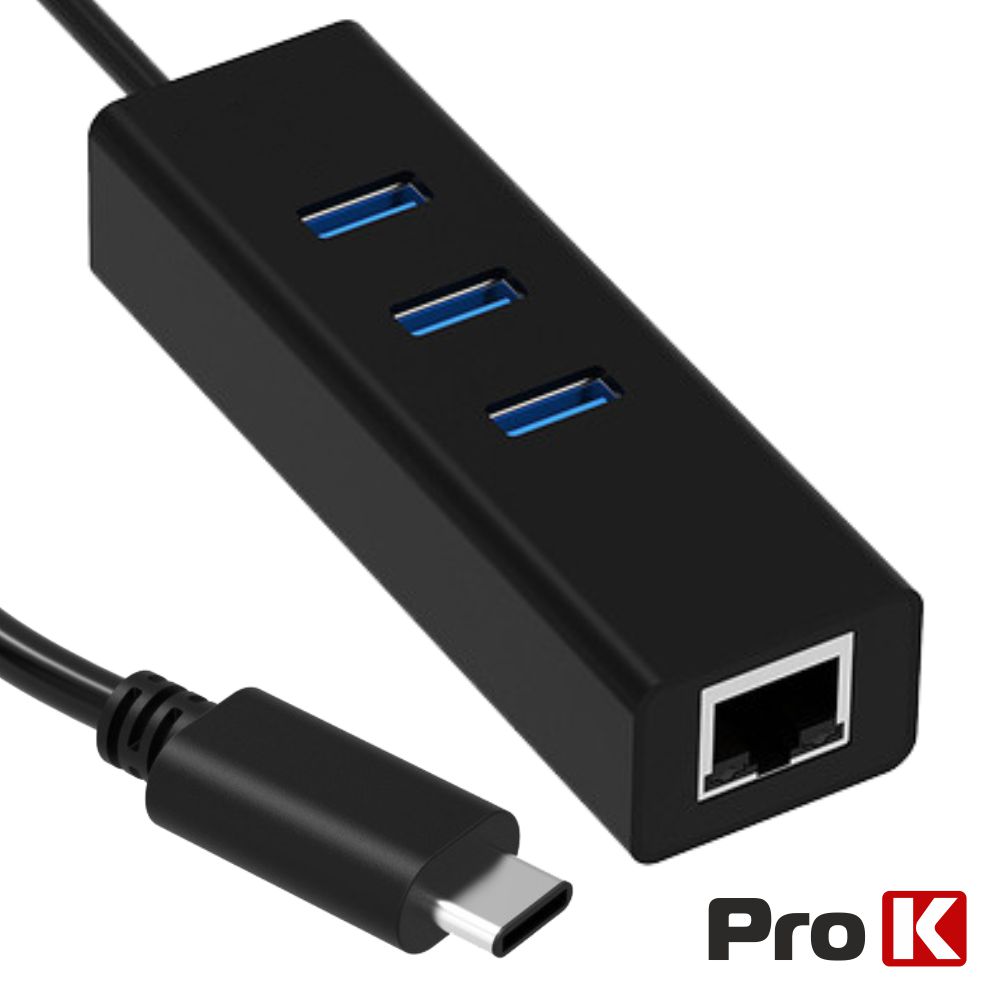 HUBUSB31 Hub usb 3.0 c/ 3x USB3.0 + 1x RJ45 10/100/1000