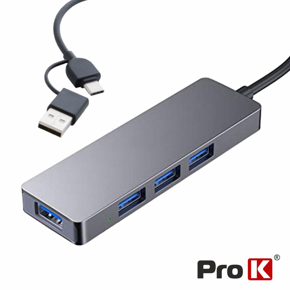 HUBUSBC/A304 Hub USB-C c/adaptador p/ USB-A 3.0 com 4x USB-A 3.0