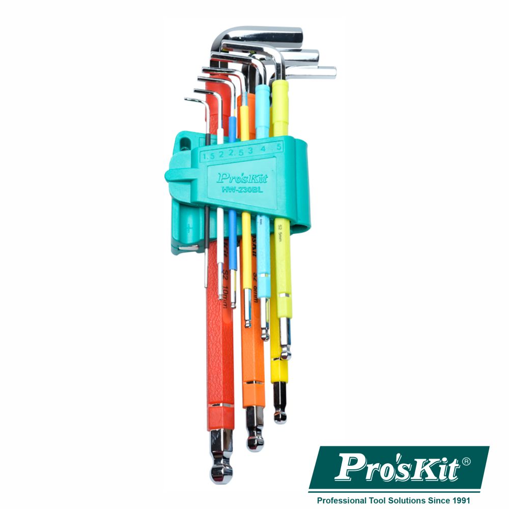 Conjunto 9 Chaves Sextavadas PROSKIT