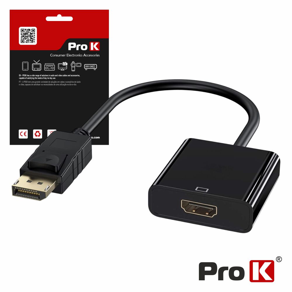 INF-DISPLAYHDMI ADAPTADOR DISPLAYPORT MACHO - HDMI FEMEA