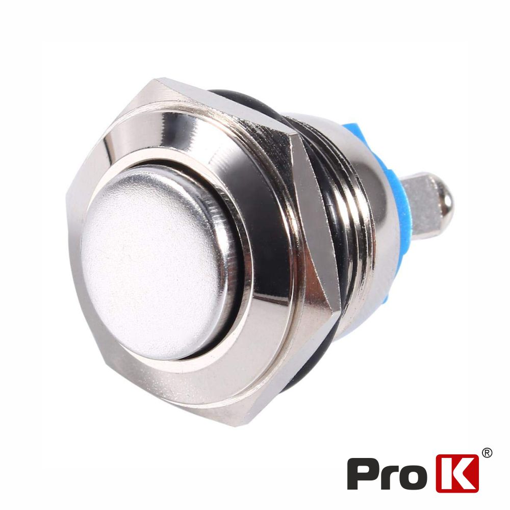 Comutador Pulsador Redondo IP65 230V Off/ (On) N.A PROK