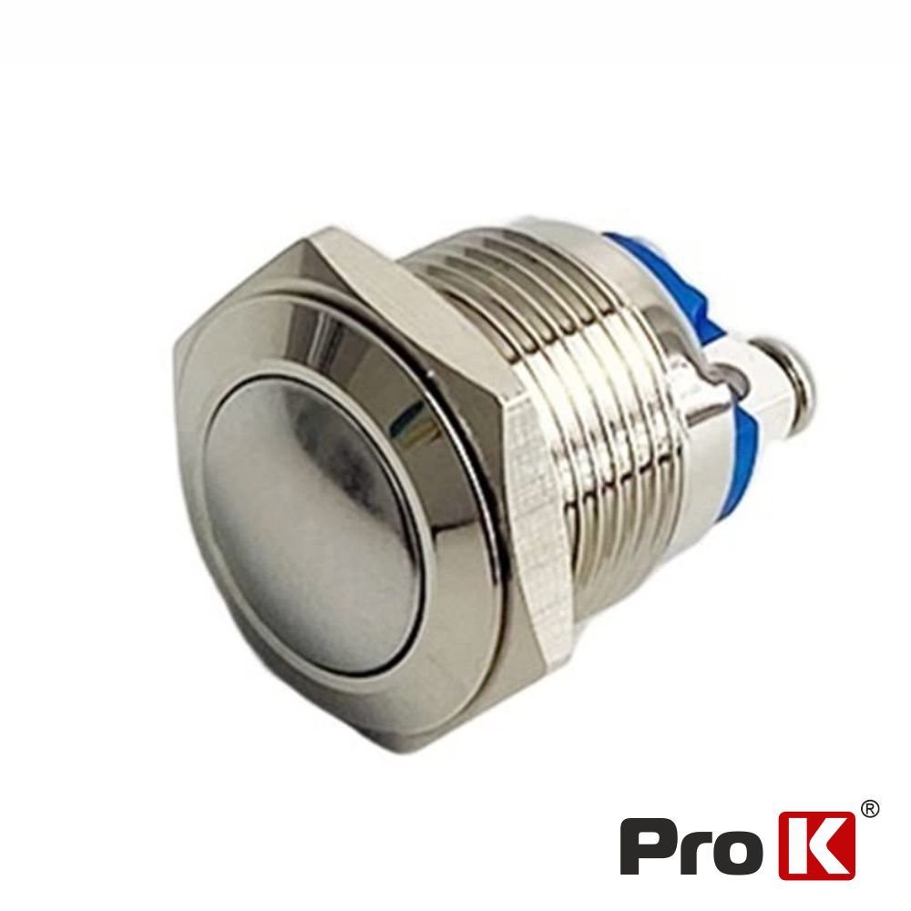 Comutador Pulsador Redondo IP65 230V Off/ (On) N.A PROK