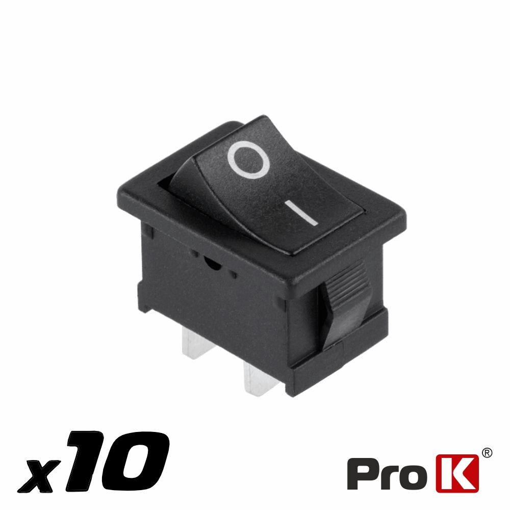 Interruptor Basculante 3A-250v SPST ON-OFF 10x PROK
