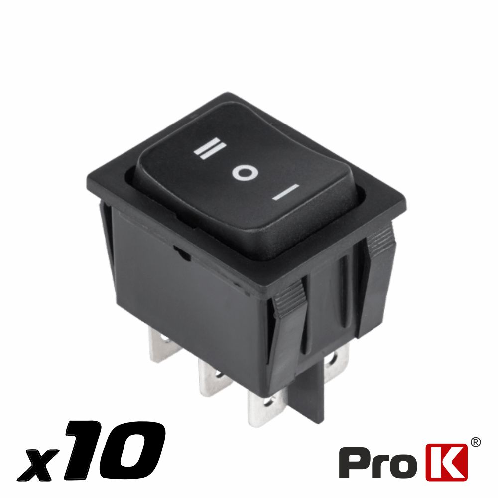 Interruptor Basculante 15A-250V DP3T (On)-Off-(On) PROK