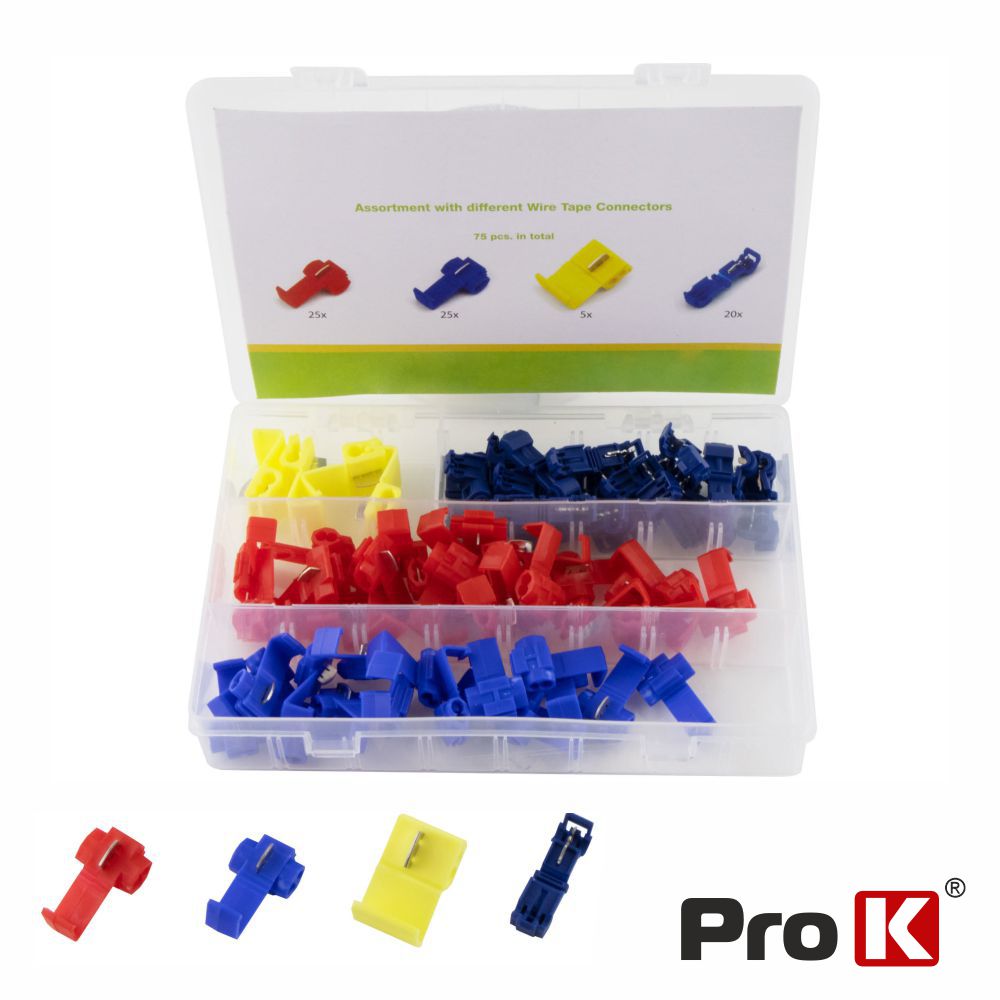 Conjunto de 75 Terminais Quick Splice PROK