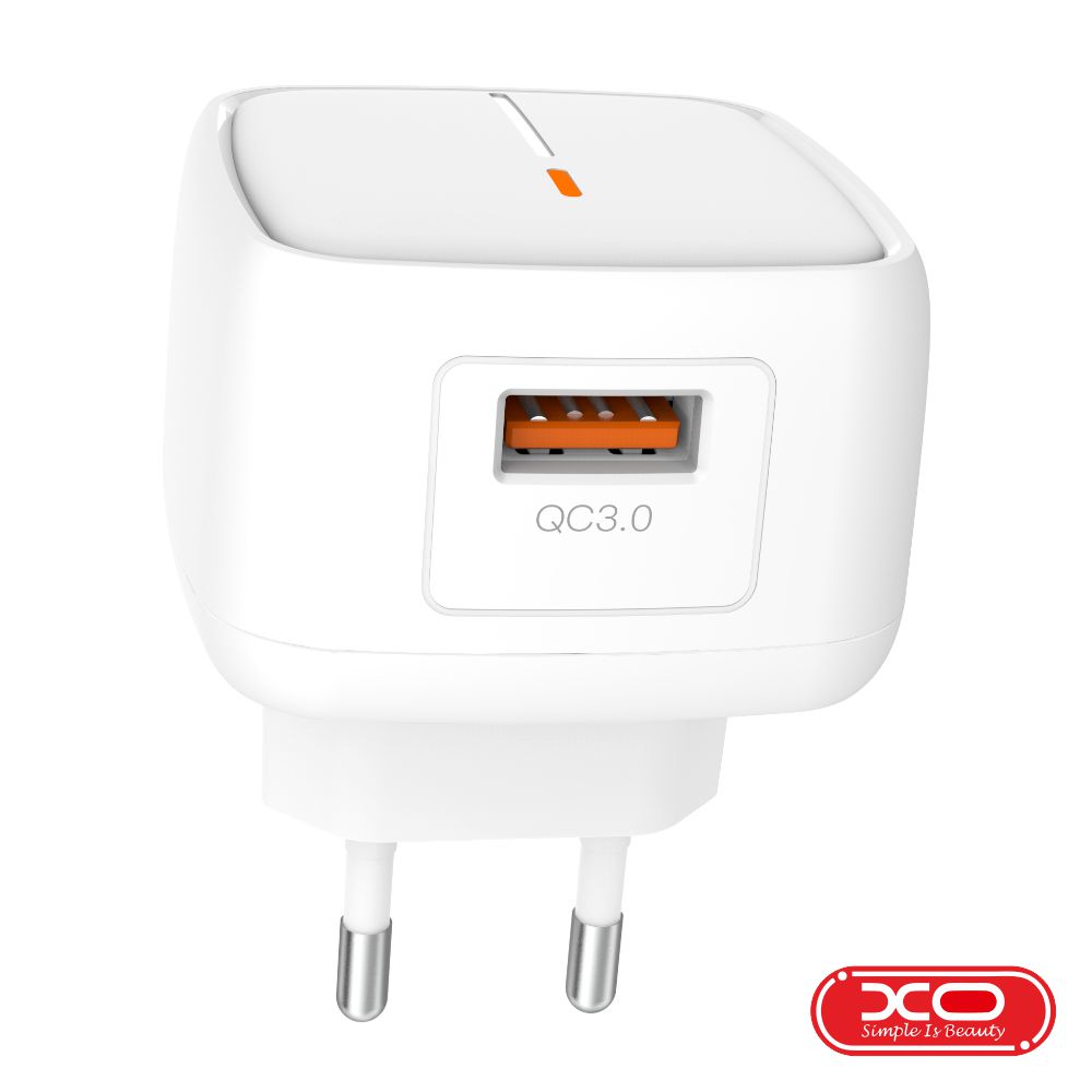 Alimentador Compacto USB-A 5V 3A Branco XO