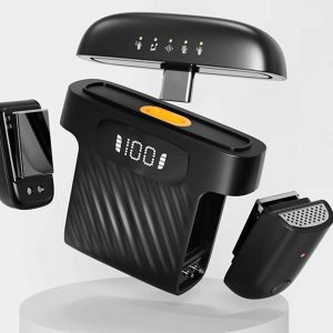 Microfone Sem Fios para Telemóvel – Duplo Microfone para Live, TikTok, Entrevistas e Vlogs | Plug & Play, Som Claro e Portátil | Modelo M8mini
