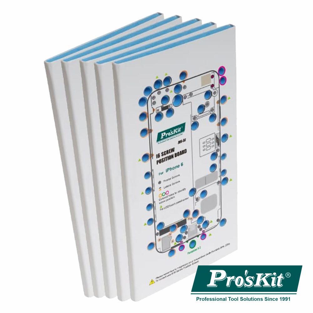 SEPARADOR PARAFUSOS IPHONE 5/5S/6/6S/6S+ 5 PLACAS PROSKIT