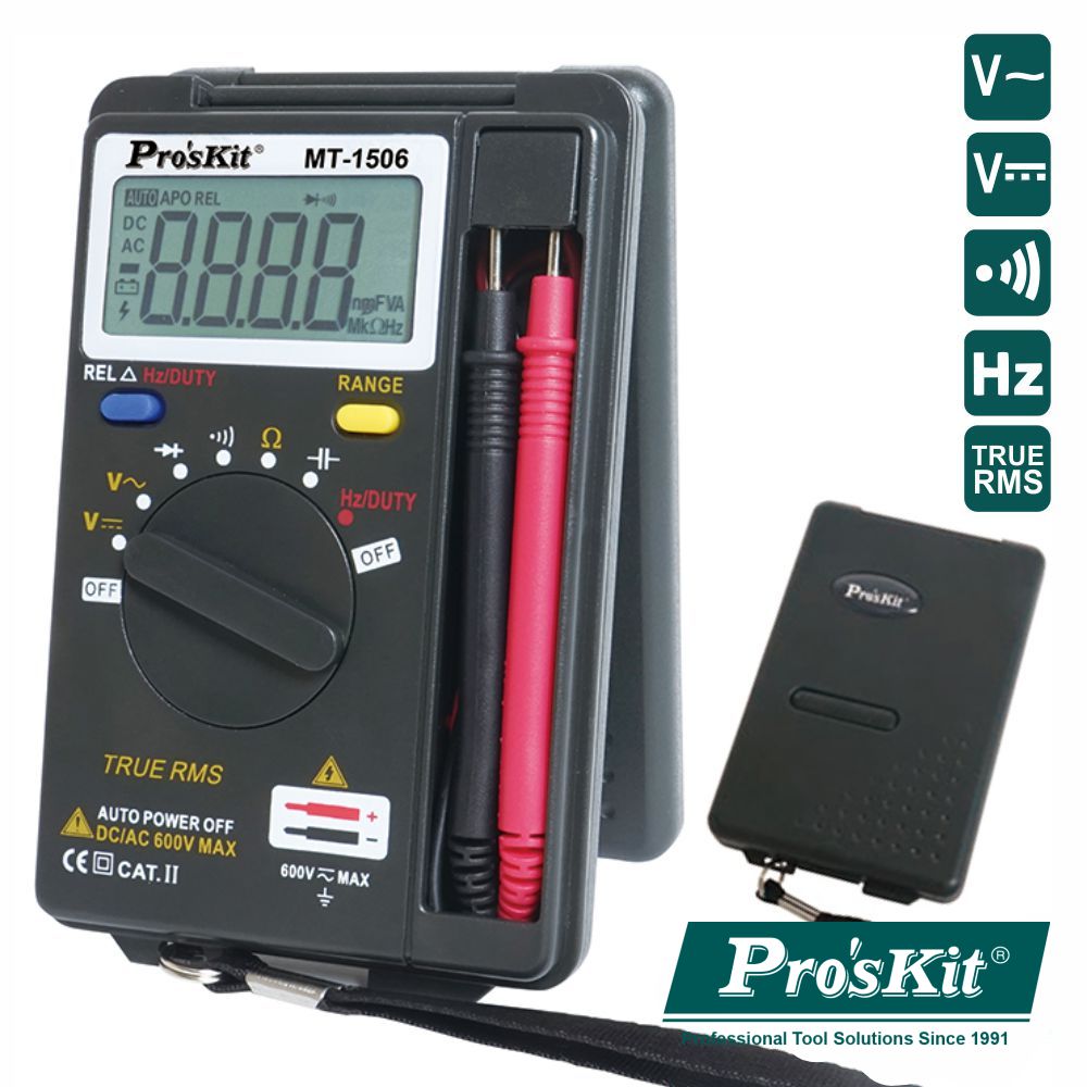 MULTÍMETRO DIGITAL 3¾ DÍGITOS TRUE RMS PROSKIT