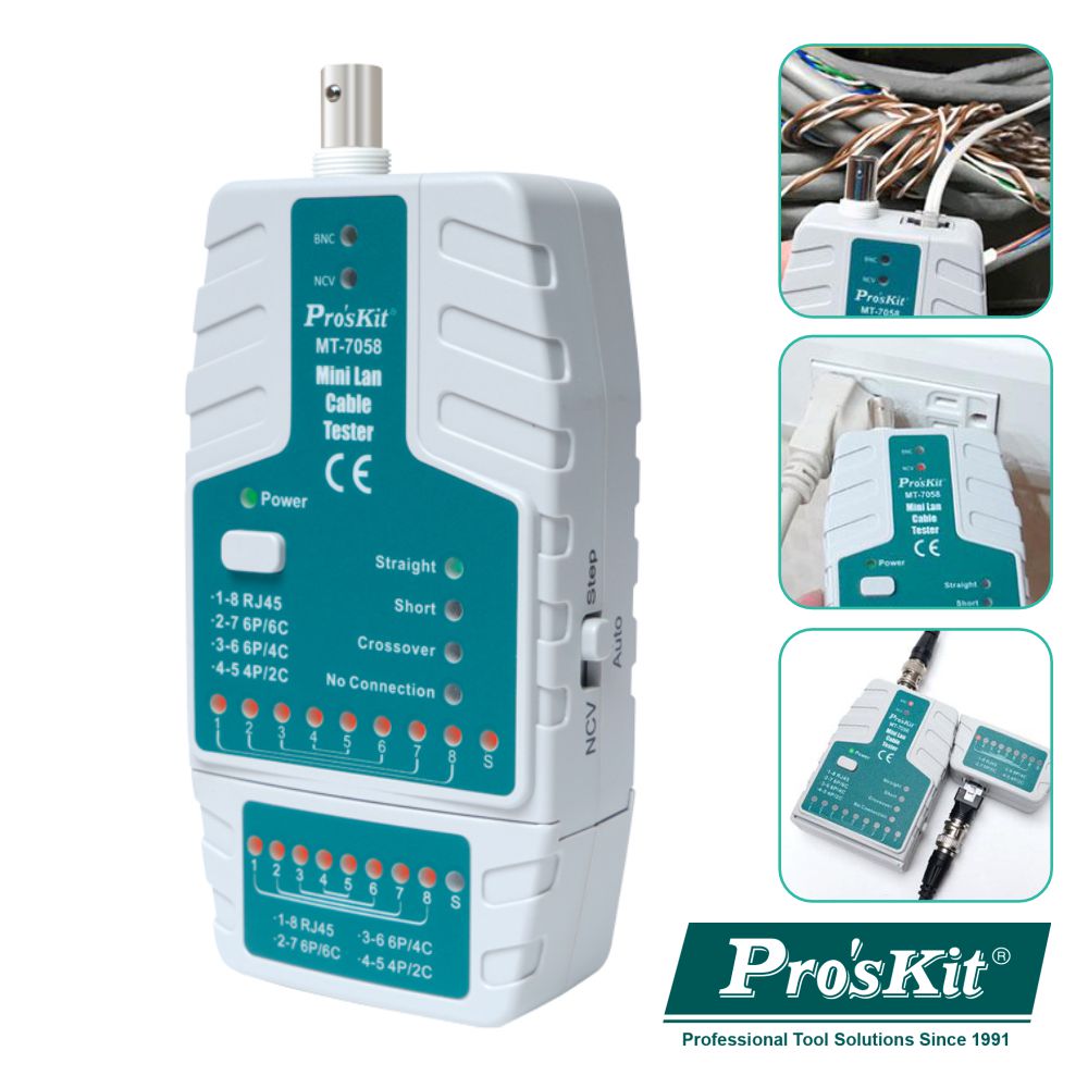 TESTADOR DE CABOS REDE COMPACTO PROSKIT