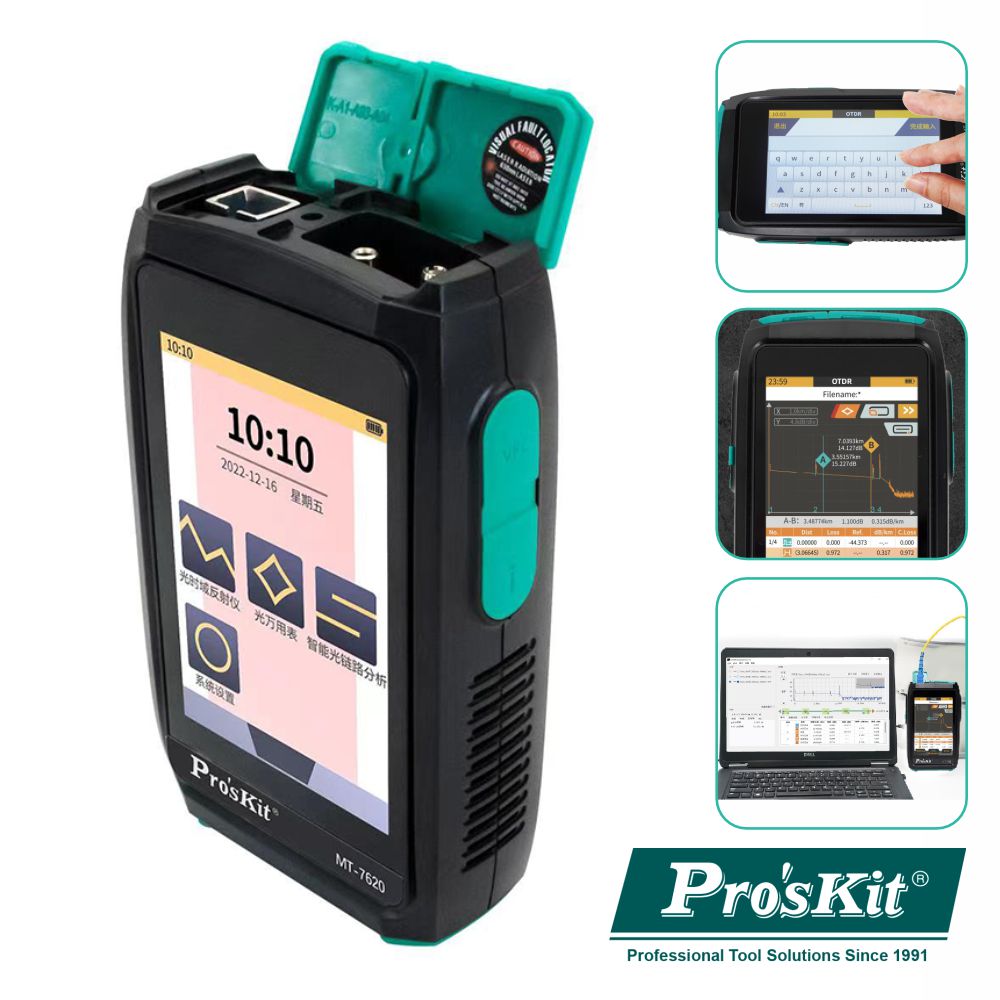 Medidor de Fibra Óptica C/ Ecrã Tátil PROSKIT