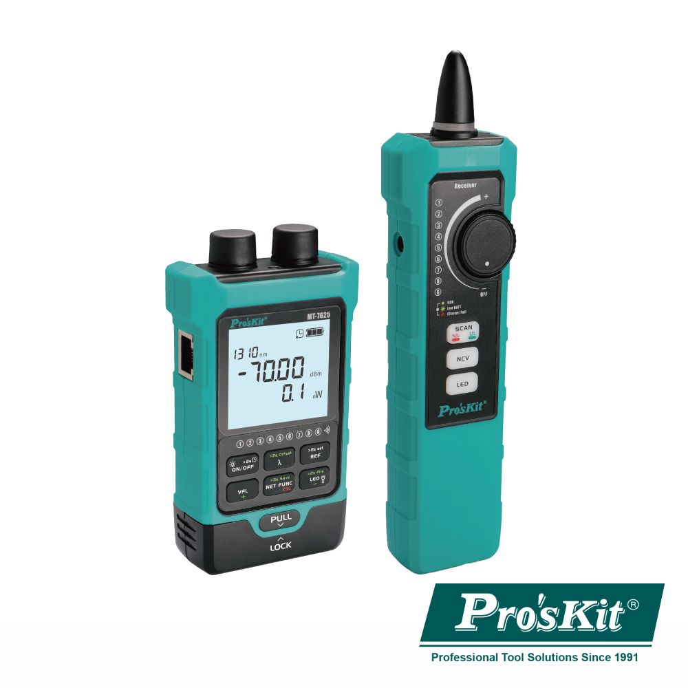 Medidor de Fibra Óptica C/ Testador RJ45 PROSKIT