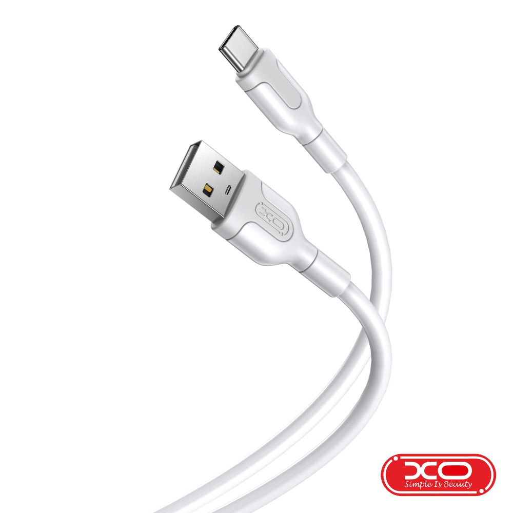 NB212-USBC/WH Cabo USB-A 2.0 Macho / USB-C 2.1A 1m Branco XO