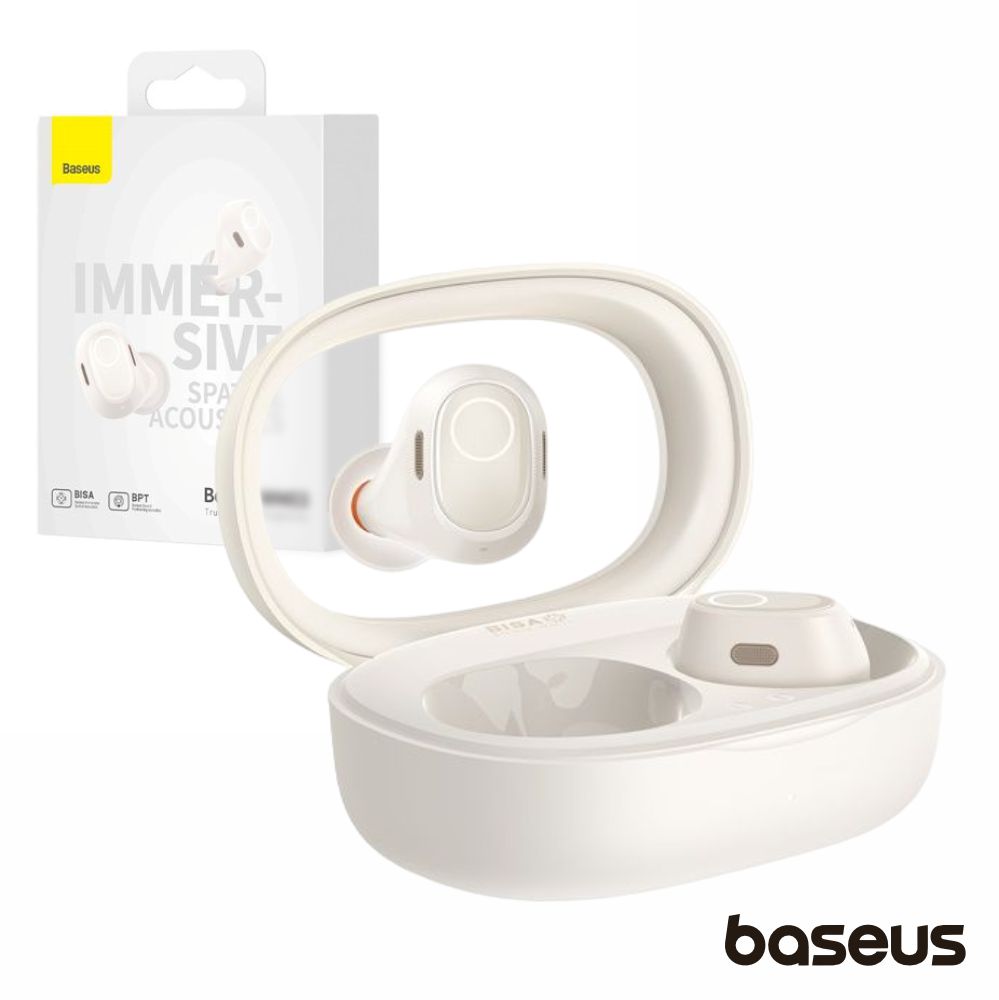 Auriculares Earbuds TWS Bluetooth Branco Bowie WM03 BASEUS